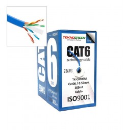 Teknogreen 305mt Cca Mavi Cat6 Kablo